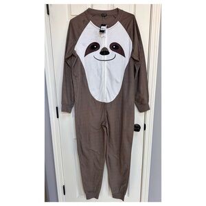 COZY ZOE Adult 1-piece Union Jump Suit Christmas Fleece PJs NEW sz L